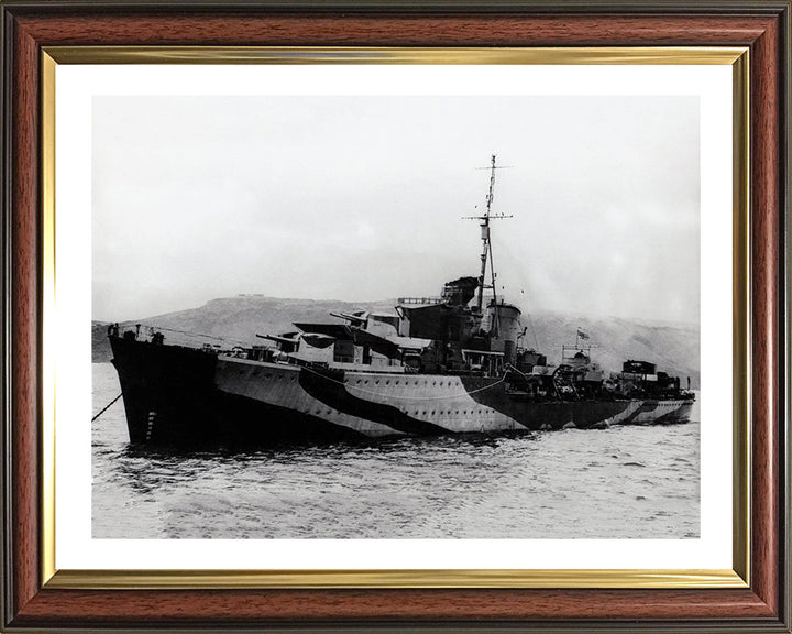 HMS Javelin F61 Royal Navy J class destroyer Photo Print or Framed Print - Hampshire Prints