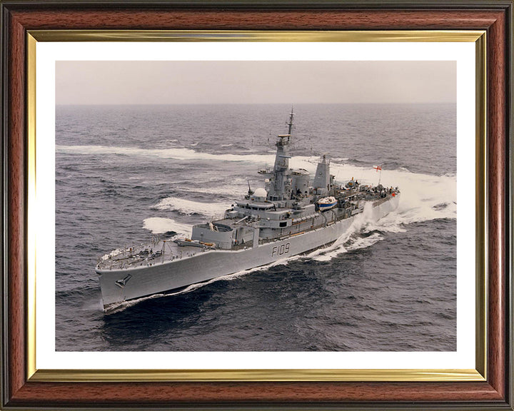 HMS Leander F109 Royal Navy Leander Class Frigate Photo Print or Framed Print - Hampshire Prints