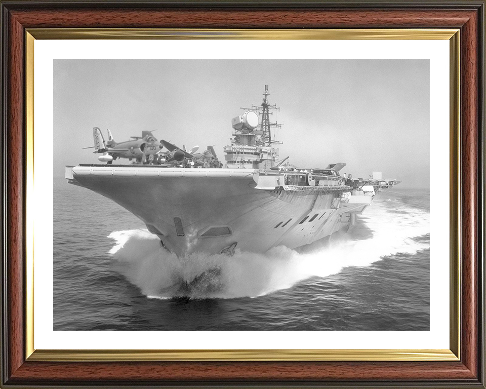 HMS Hermes R12 | Photo Print | Framed Print | Centaur Class | Aircraft Carrier | Royal Navy