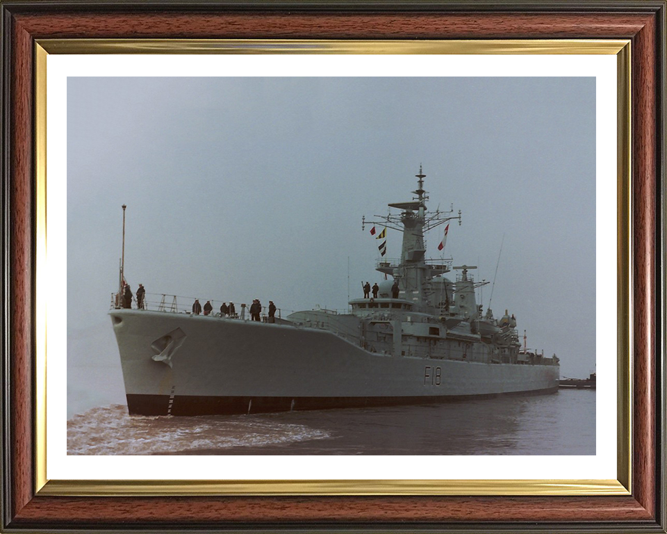 HMS Galatea F18 Royal Navy Leander Class Frigate Photo Print or Framed Print - Hampshire Prints