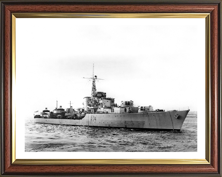 HMS Hogue R74 (D74) Royal Navy Battle class destroyer Photo Print or Framed Print - Hampshire Prints