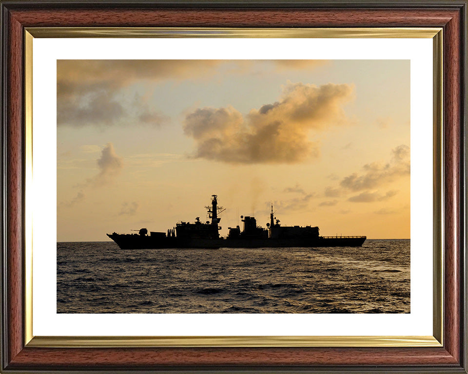 HMS Somerset F82 Royal Navy type 23 Frigate Photo Print or Framed Print - Hampshire Prints