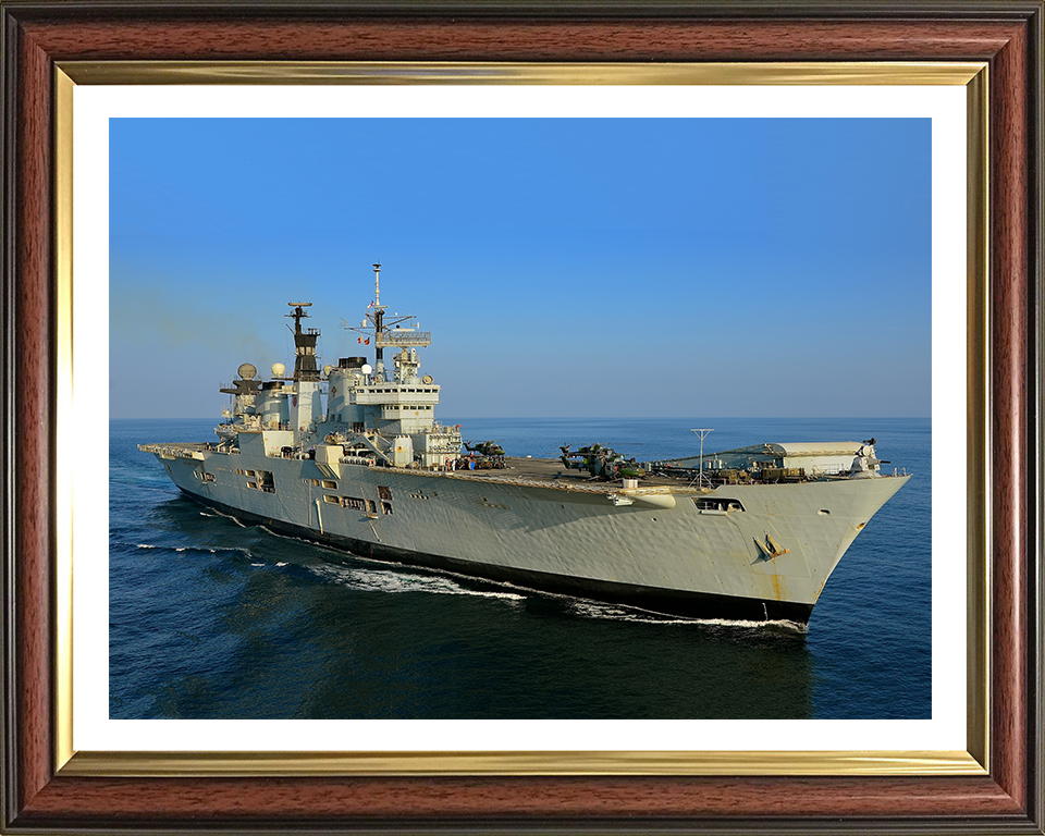 HMS Illustrious R06 Royal Navy Invincible class Aircraft Carrier Photo Print or Framed Print - Hampshire Prints