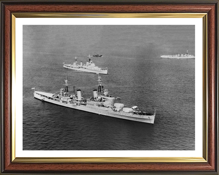 HMS Glasgow C21 Royal Navy Town class light cruiser Photo Print or Framed Print - Hampshire Prints