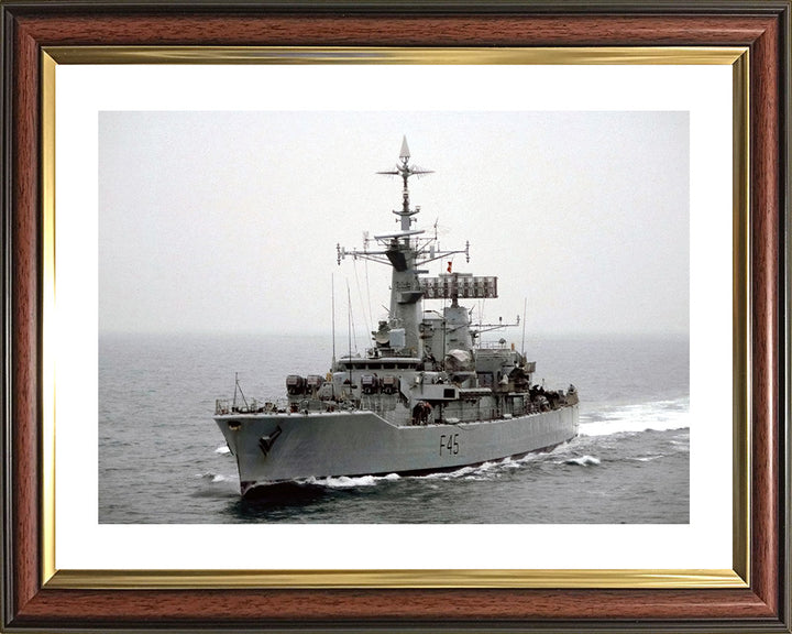 HMS Minerva F45 Royal Navy Leander class Frigate Photo Print or Framed Print - Hampshire Prints