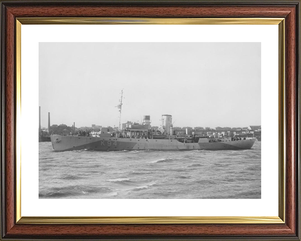 HMS Columbine K94 Royal Navy Flower class corvette Photo Print or Framed Print - Hampshire Prints