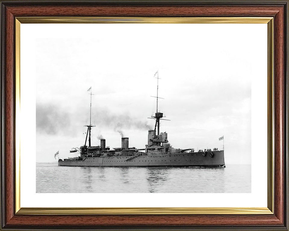 HMS New Zealand (1911) Royal Navy Indefatigable class battlecruiser Photo Print or Framed Photo Print - Hampshire Prints