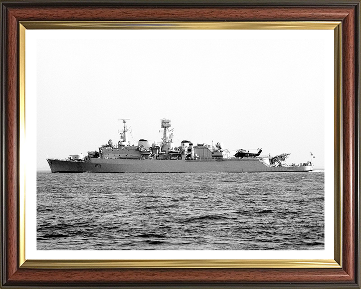 HMS Glamorgan D19 Royal Navy County class Destroyer Photo Print or Framed Print - Hampshire Prints