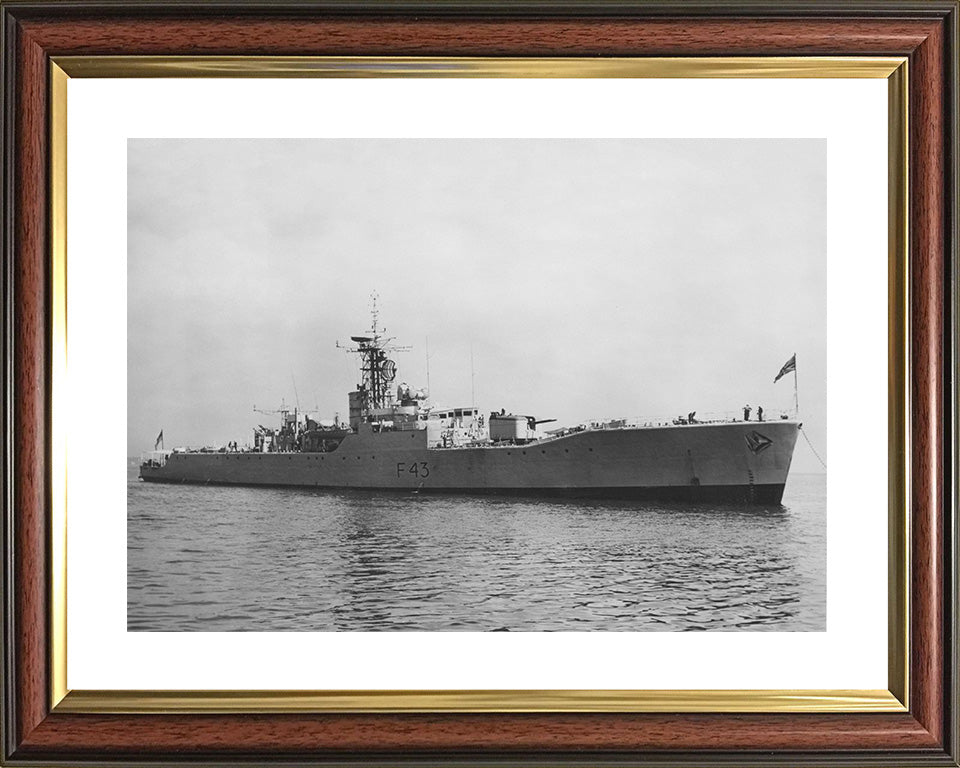 HMS Torquay F43 Royal Navy Whitby class frigate Photo Print or Framed Print - Hampshire Prints