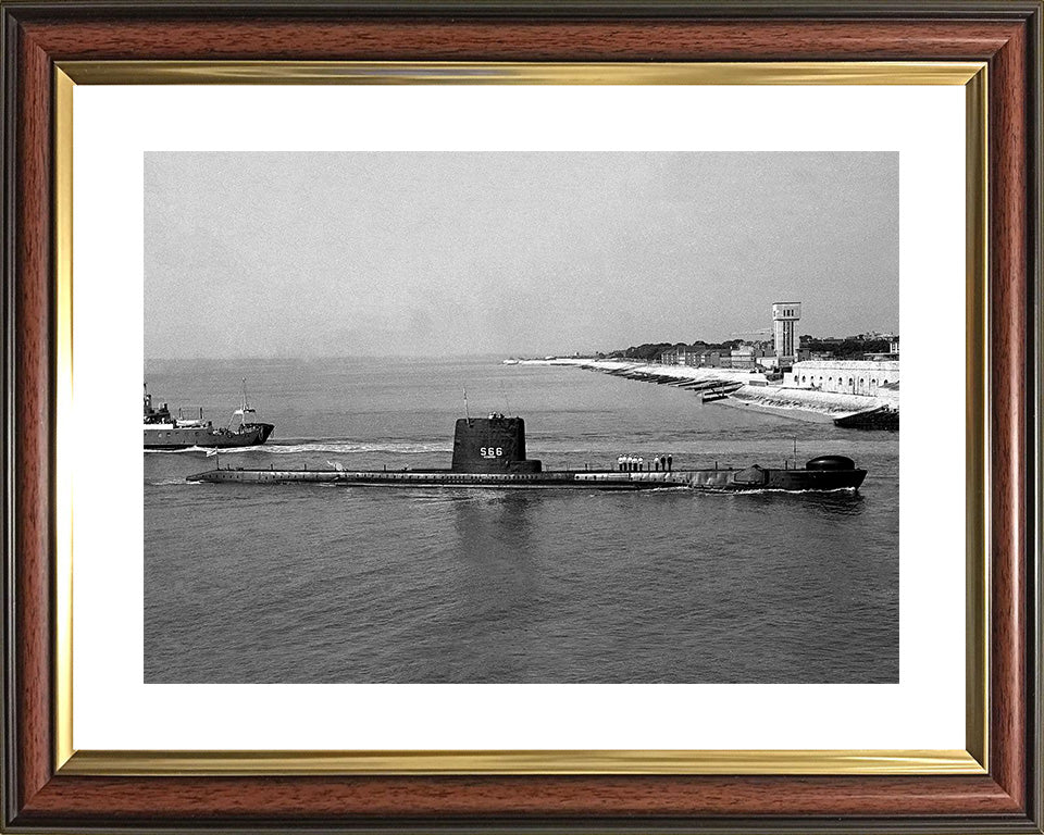 HMS Alderney S66 (P416) Royal Navy Amphion class submarine Photo Print or Framed Print - Hampshire Prints