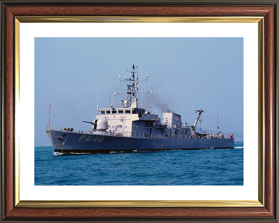 HMS Plover P240 Royal Navy Peacock class patrol vessel Photo Print or Framed Print - Hampshire Prints