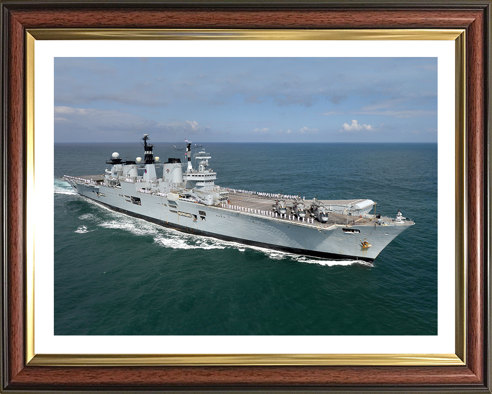 HMS Illustrious R06 Royal Navy Invincible class Aircraft Carrier Photo Print or Framed Print - Hampshire Prints