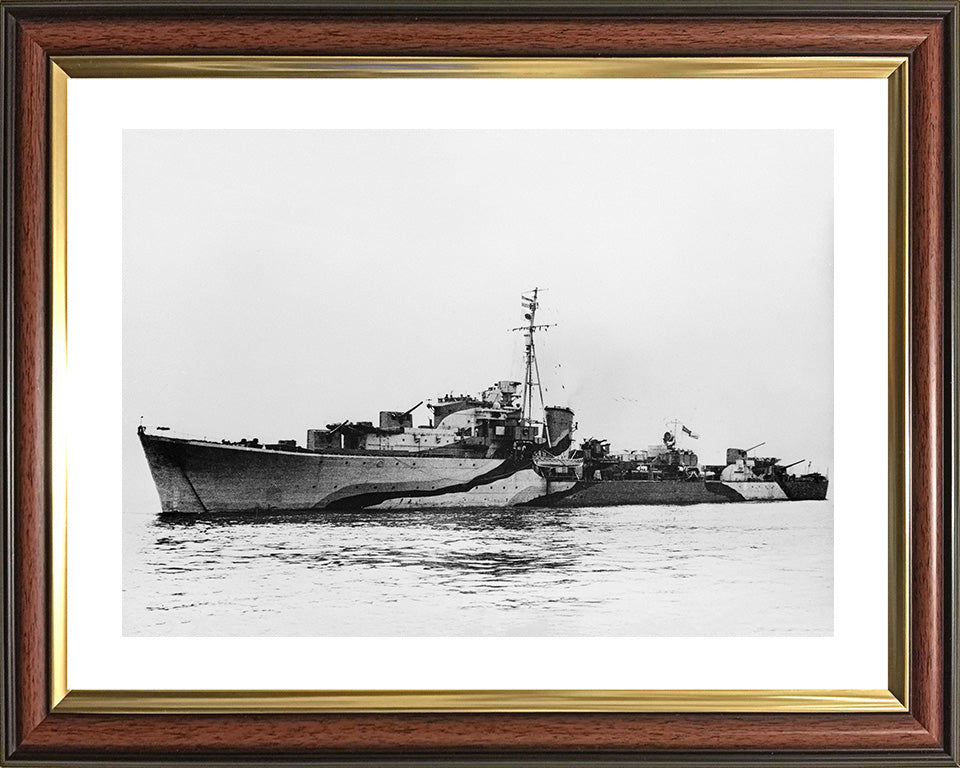 HMS Queenborough G70 Royal Navy Q class destroyer Photo Print or Framed Print - Hampshire Prints