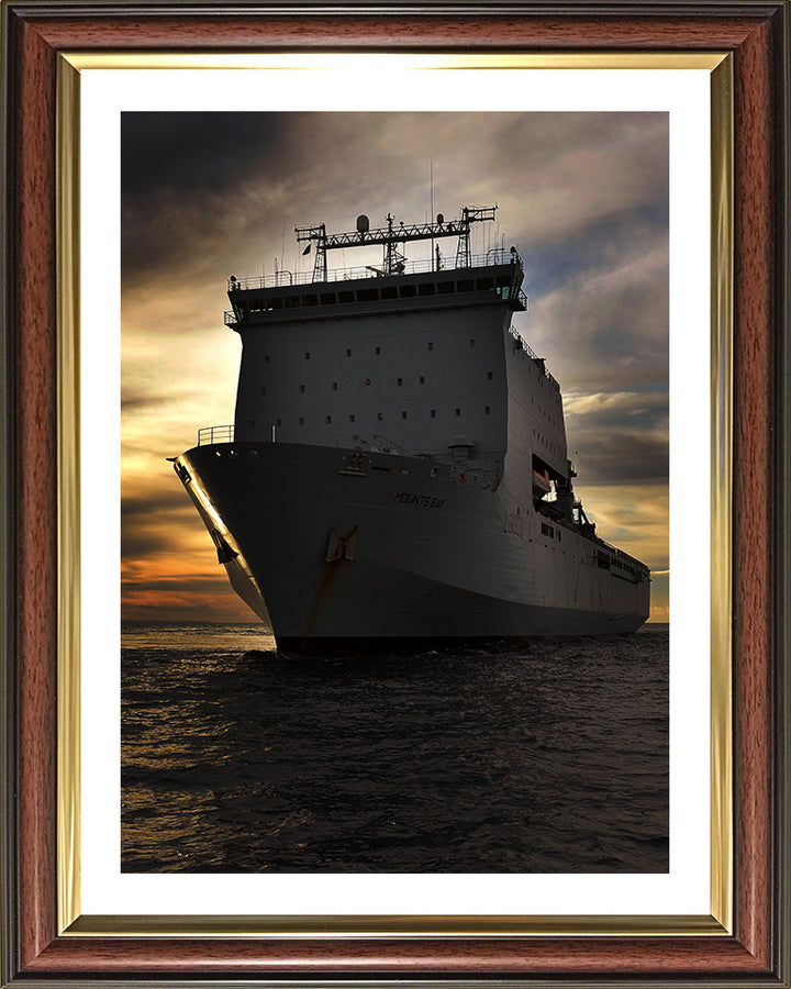 RFA Mounts Bay L3008 Royal Fleet Auxiliary Bay class auxiliary dock landing ship Photo Print or Framed Print - Hampshire Prints