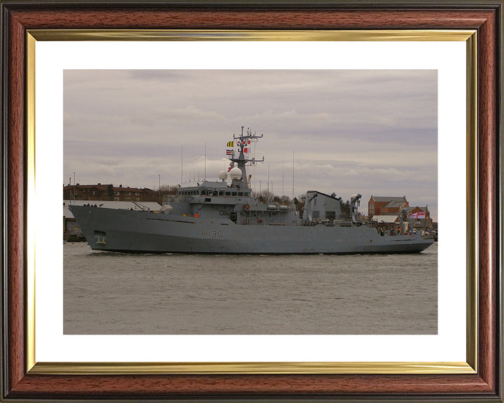 HMS Roebuck H130 Royal Navy coastal survey vessel Photo Print or Framed Print - Hampshire Prints