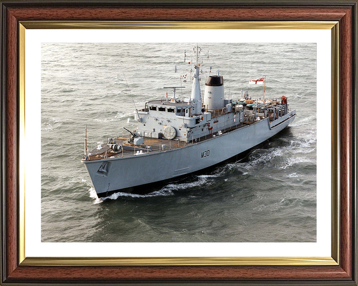 HMS Ledbury M30 Royal Navy Hunt class minehunter Photo Print or Framed Print - Hampshire Prints