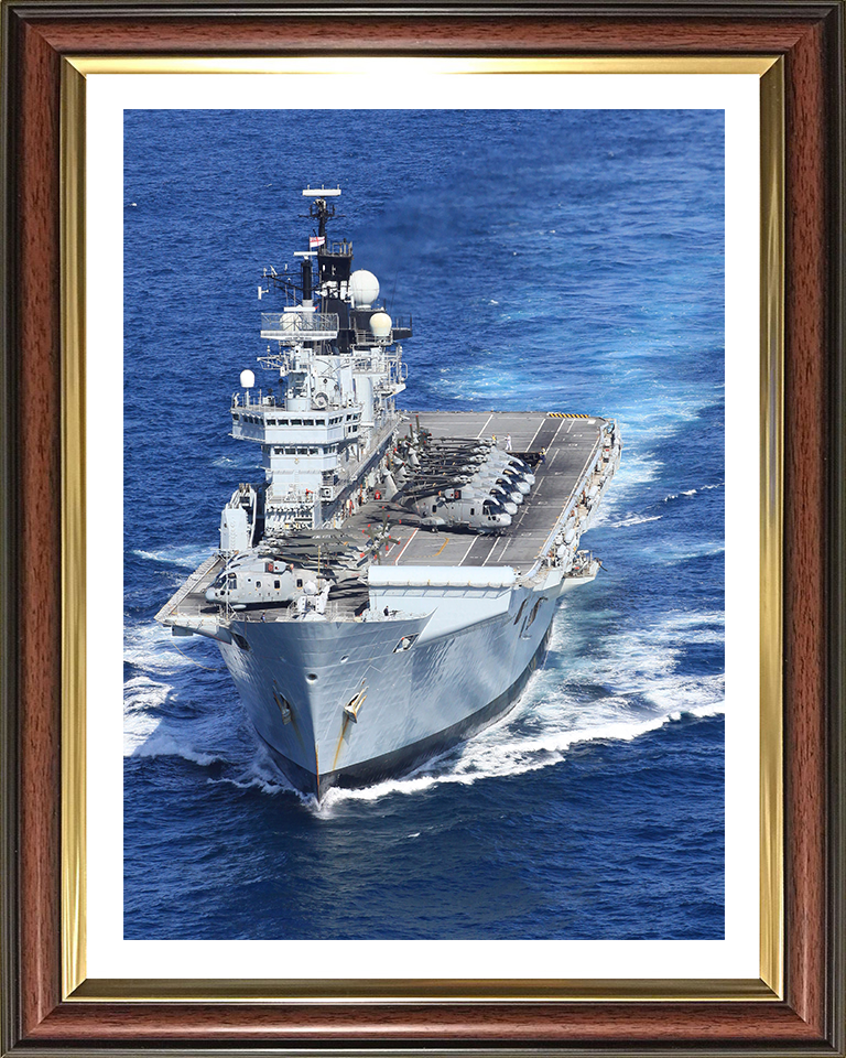 HMS Illustrious R06 Royal Navy Invincible class Aircraft Carrier Photo Print or Framed Print - Hampshire Prints