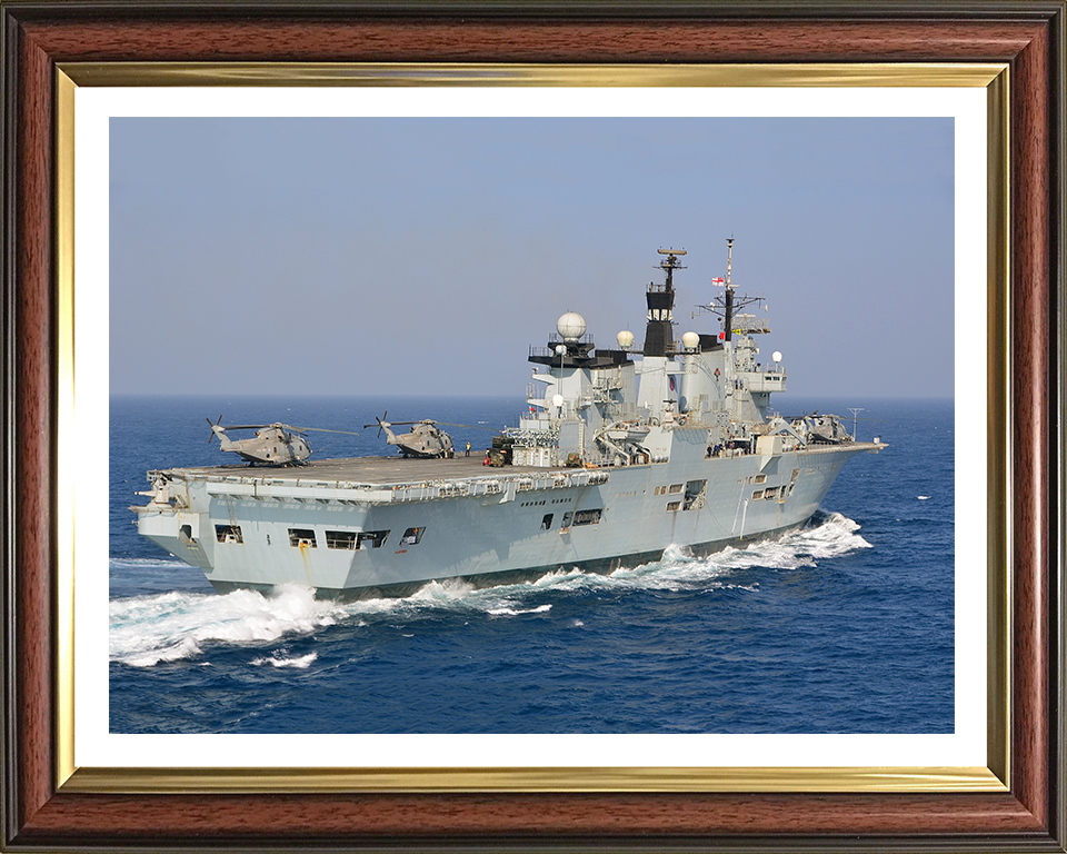 HMS Illustrious R06 Royal Navy Invincible class Aircraft Carrier Photo Print or Framed Print - Hampshire Prints