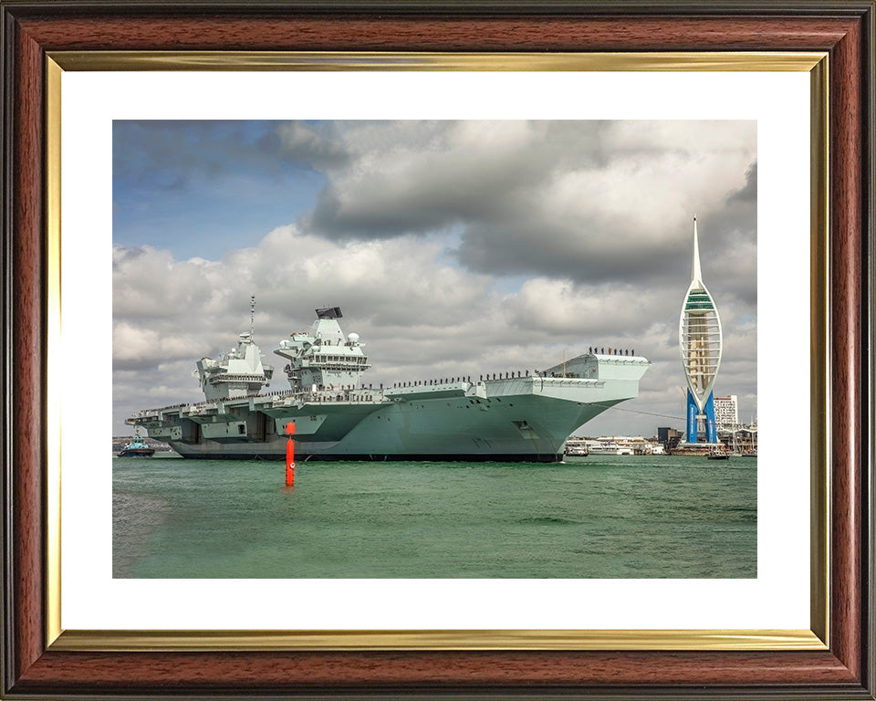 HMS Queen Elizabeth R08 | Photo Print | Framed Print | Queen Elizabeth Class | Aircraft Carrier | Royal Navy - Hampshire Prints