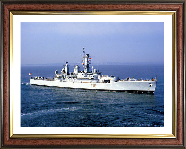 HMS Galatea F18 Royal Navy Leander Class Frigate Photo Print or Framed Print - Hampshire Prints