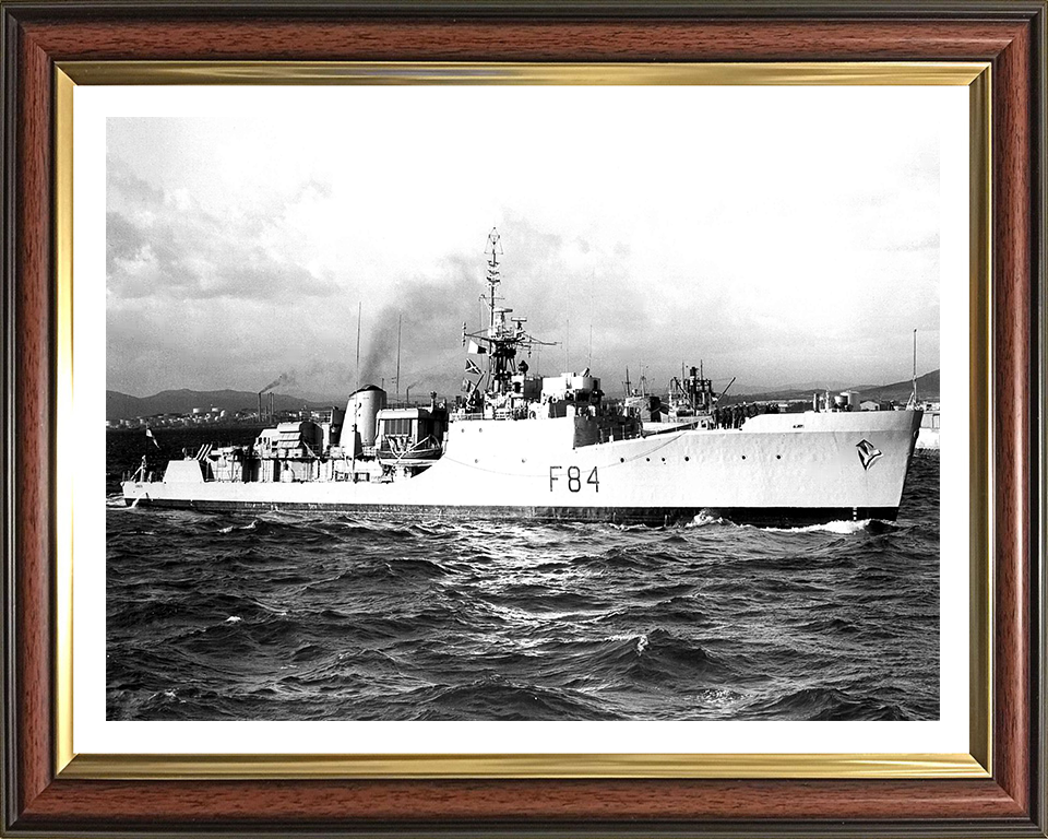 HMS Exmouth F84 Royal Navy Blackwood class frigate Photo Print or Framed Print - Hampshire Prints