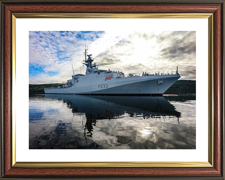 HMS Tamar P233 Royal Navy River class offshore patrol vessel Photo Print or Framed Print - Hampshire Prints