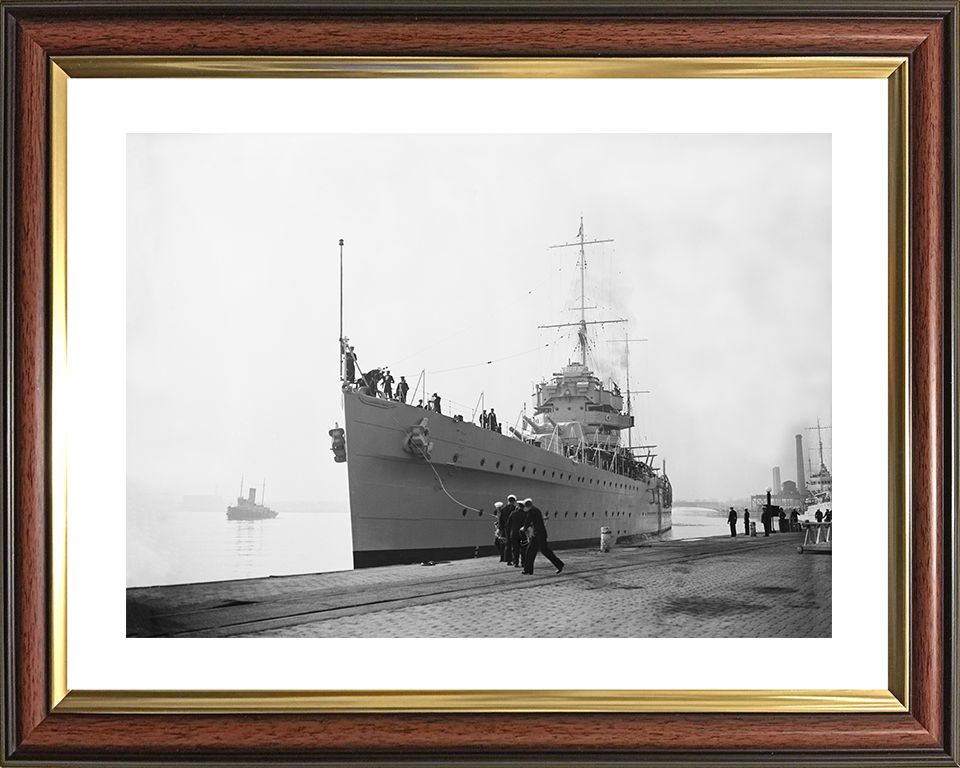 HMS York (90) Royal Navy York Class heavy cruiser Photo Print or Framed Print - Hampshire Prints