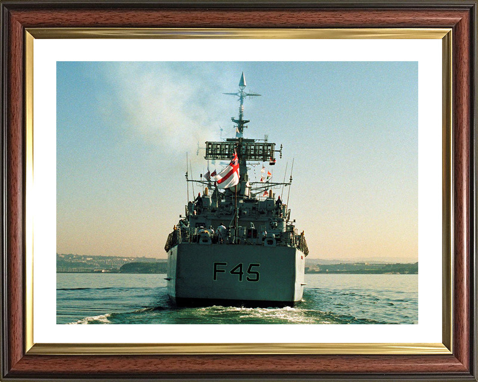 HMS Minerva F45 Royal Navy Leander class Frigate Photo Print or Framed Print - Hampshire Prints