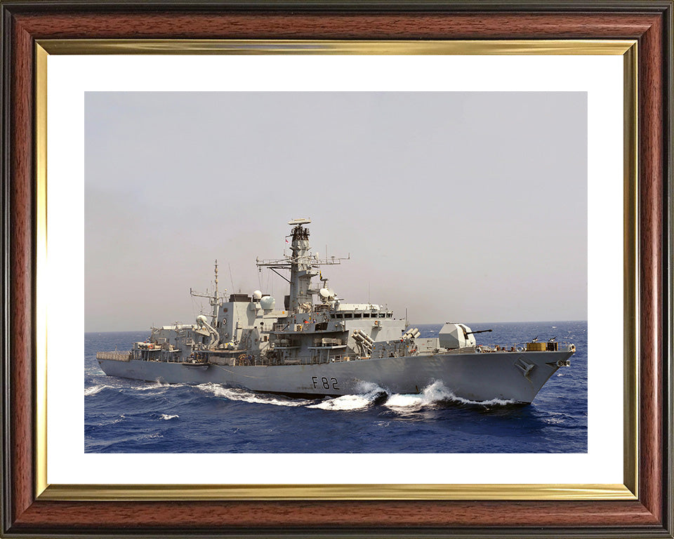 HMS Somerset F82 Royal Navy type 23 Frigate Photo Print or Framed Print - Hampshire Prints