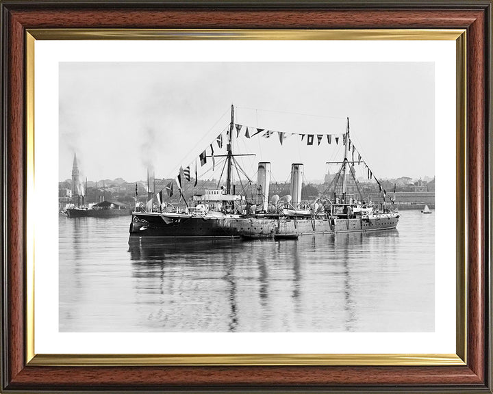 HMS Melampus (1890) Royal Navy Apollo class protected cruiser Photo Print or Framed Print - Hampshire Prints