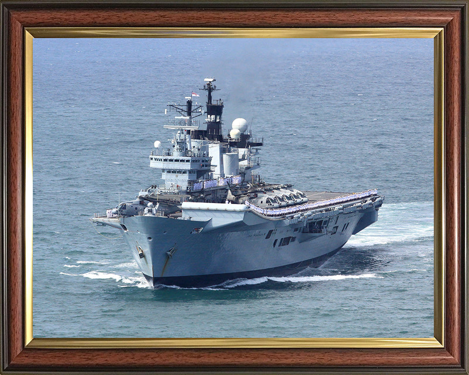 HMS Illustrious R06 Royal Navy Invincible class Aircraft Carrier Photo Print or Framed Print - Hampshire Prints