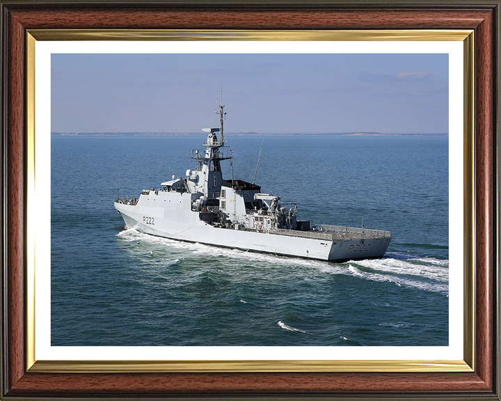 HMS Forth P222 Royal Navy River class offshore patrol vessel Photo Print or Framed Print - Hampshire Prints