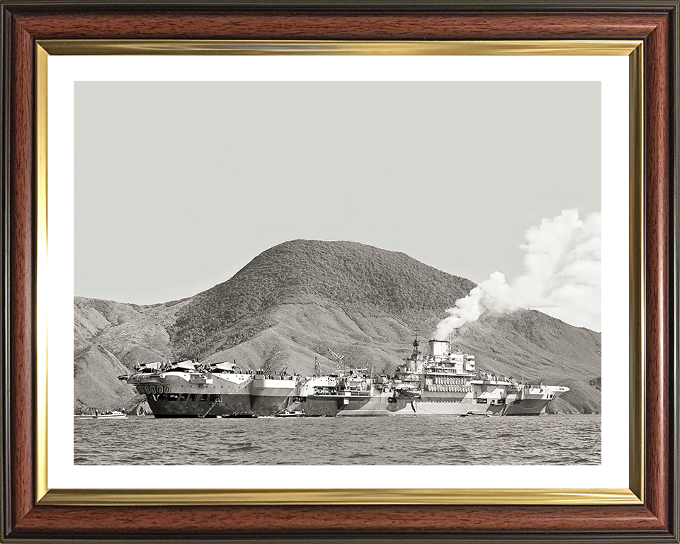 HMS Indefatigable R10 Royal Navy Implacable Class Aircraft Carrier Photo Print or Framed Print - Hampshire Prints