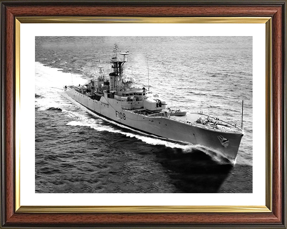 HMS Londonderry F108 Royal Navy Rothesay class frigate Photo Print or Framed Print - Hampshire Prints