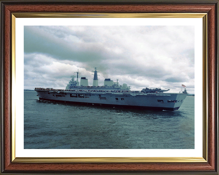 HMS Illustrious R06 Royal Navy Invincible class Aircraft Carrier Photo Print or Framed Print - Hampshire Prints