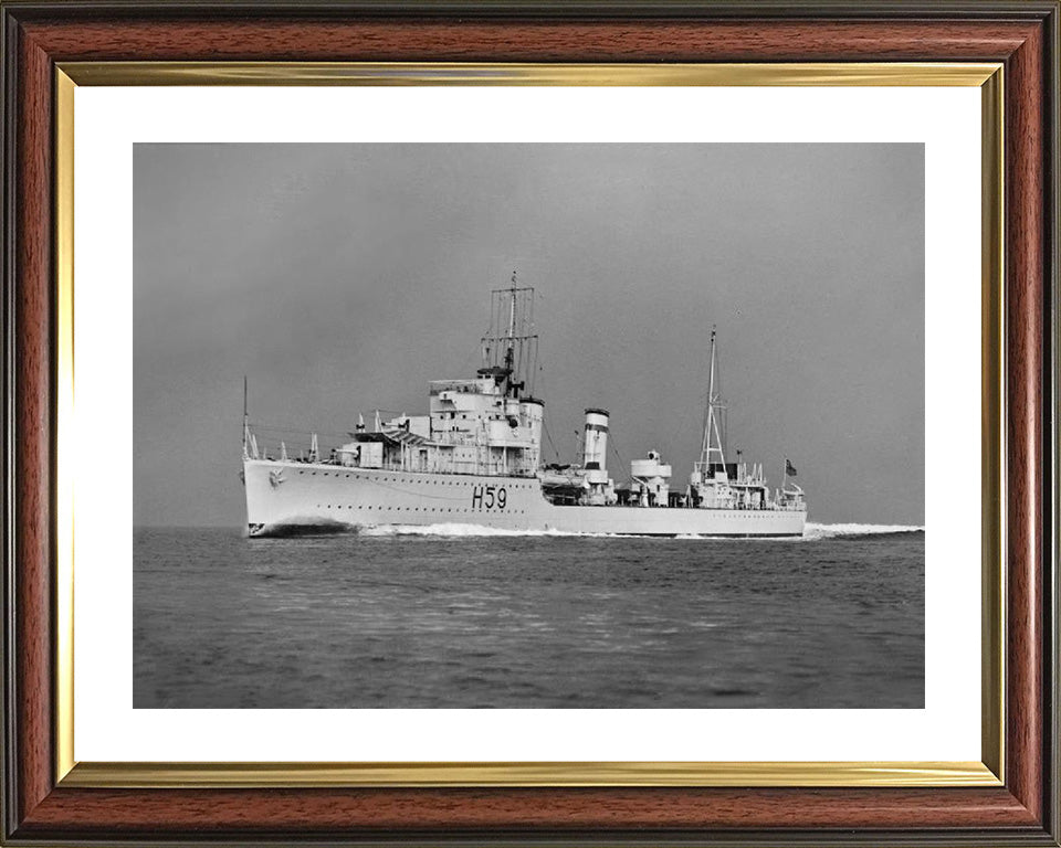 HMS Gallant H59 Royal Navy G class destroyer Photo Print or Framed Print - Hampshire Prints