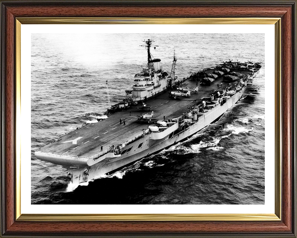 HMS Illustrious 87 Royal Navy Illustrious class Aircraft Carrier Photo Print or Framed Print - Hampshire Prints