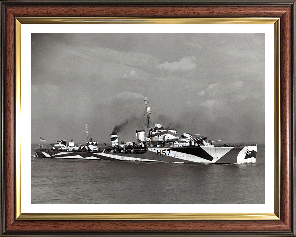 HMS Hesperus H57 Royal Navy H class Destroyer Photo Print or Framed Print - Hampshire Prints