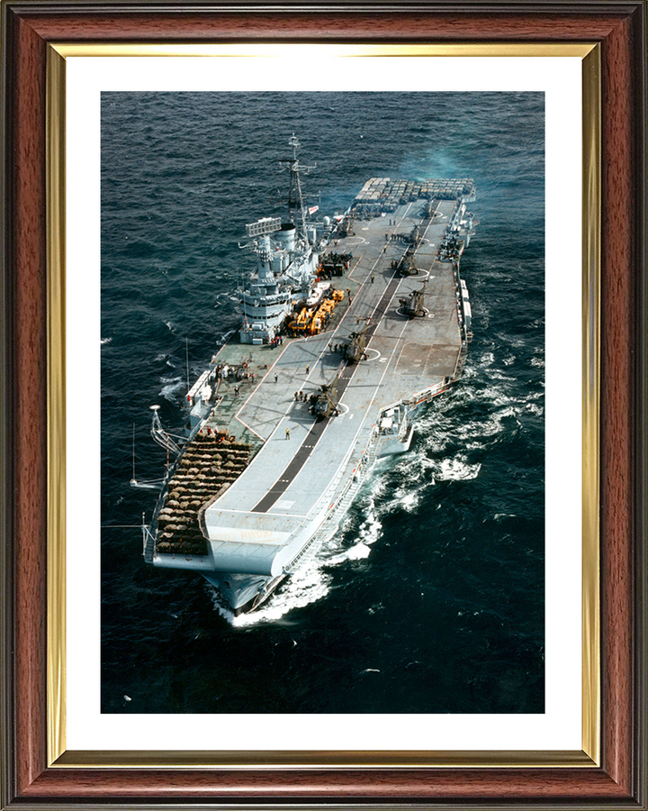 HMS Hermes R12 | Photo Print | Framed Print | Centaur Class | Aircraft Carrier | Royal Navy