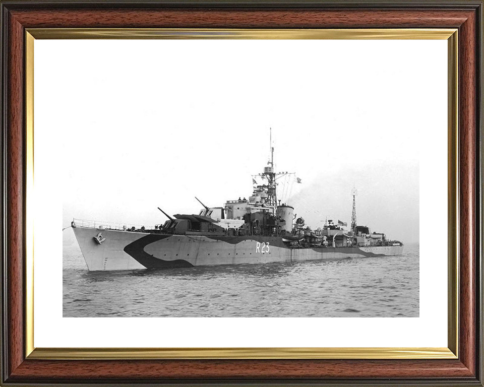 HMS Teazer R23 (F23) Royal Navy T class destroyer Photo Print or Framed Print - Hampshire Prints