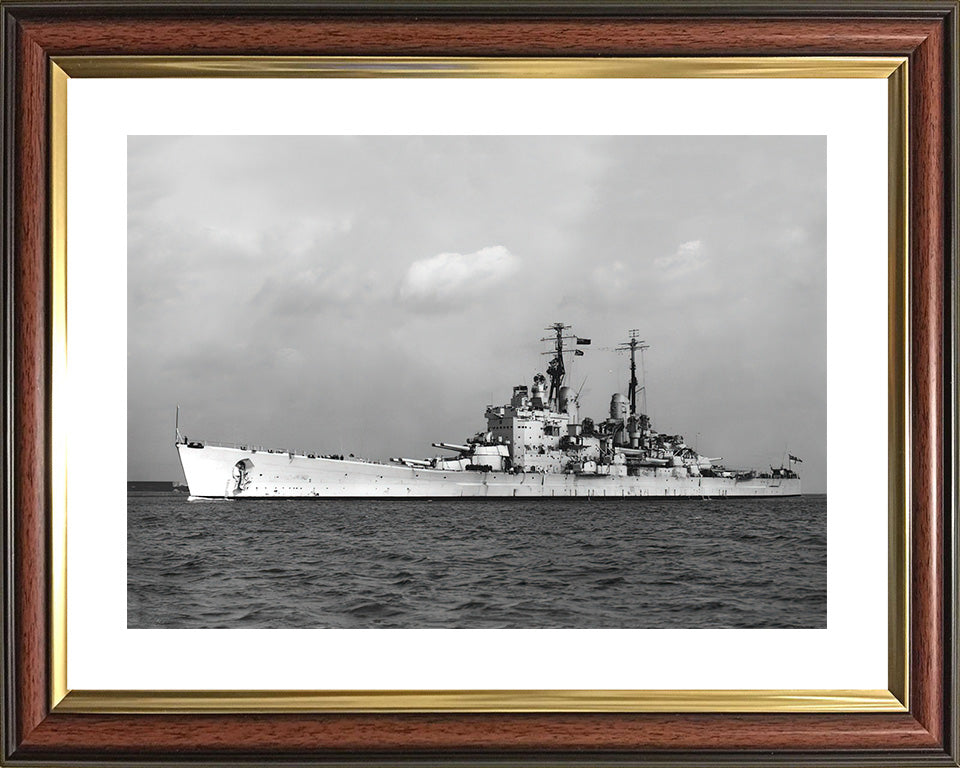 HMS Vanguard (23) Royal Navy fast battleship Photo Print or Framed Print - Hampshire Prints