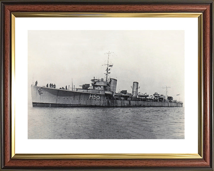 HMS Toreador H55 Royal Navy S class destroyer Photo Print or Framed Print - Hampshire Prints