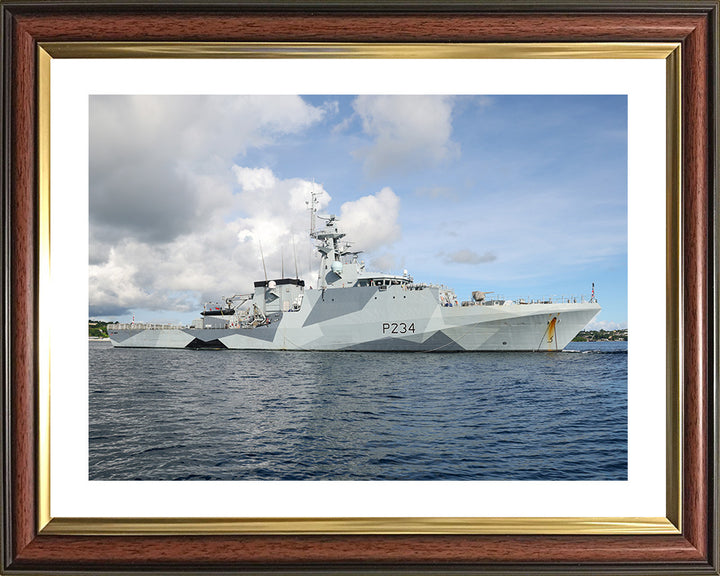 HMS Spey P234 Royal Navy River class offshore patrol vessel Photo Print or Framed Print - Hampshire Prints