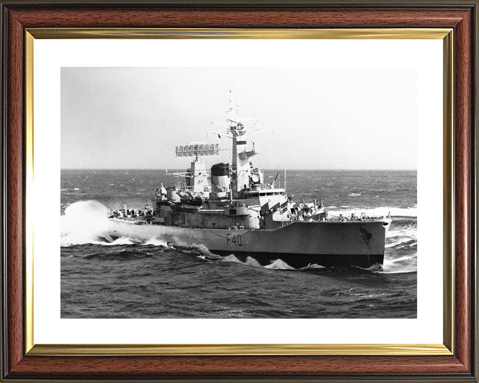 HMS Sirius F40 Royal Navy Leander class frigate Photo Print or Framed Print - Hampshire Prints