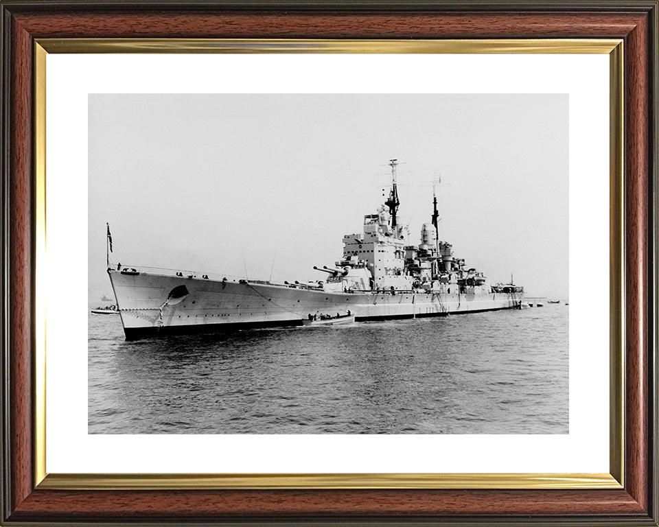 HMS Vanguard (23) Royal Navy fast battleship Photo Print or Framed Print - Hampshire Prints