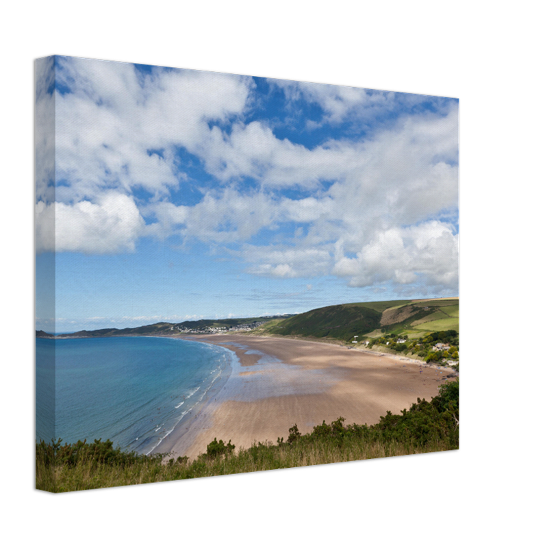 Putsborough Beach Devon in Spring Photo Print - Canvas - Framed Photo Print - Hampshire Prints