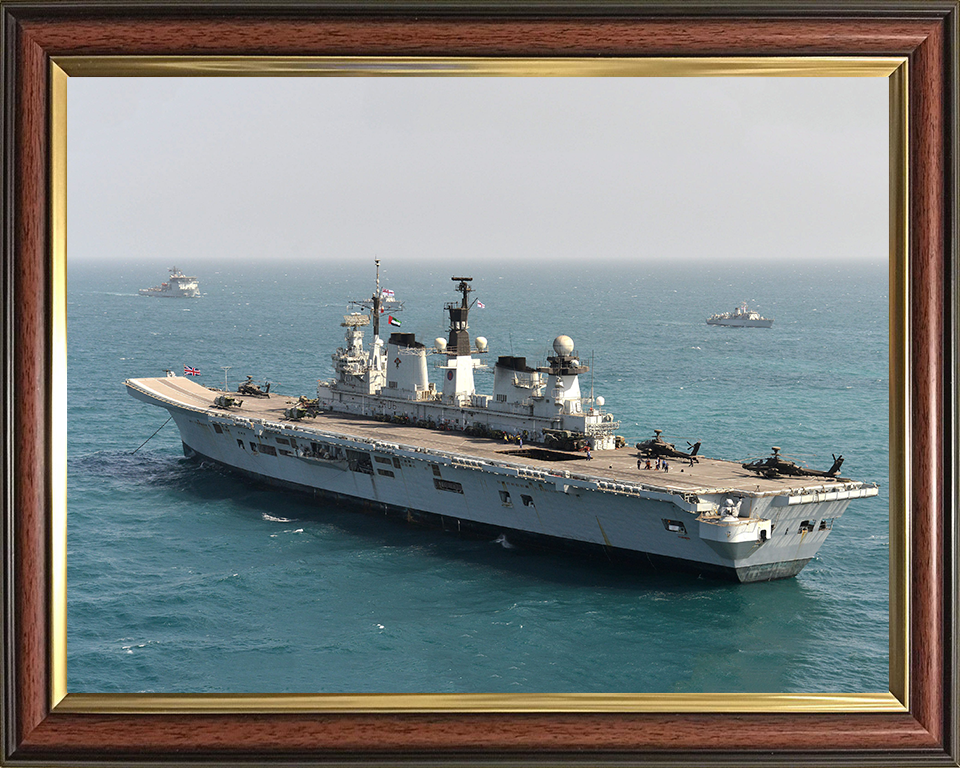 HMS Illustrious R06 Royal Navy Invincible class Aircraft Carrier Photo Print or Framed Print - Hampshire Prints