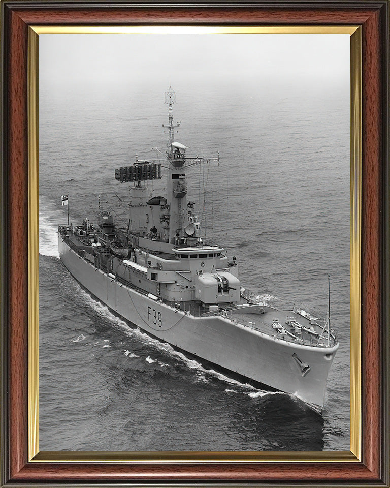 HMS Naiad F39 Royal Navy Leander class frigate Photo Print or Framed Photo Print - Hampshire Prints