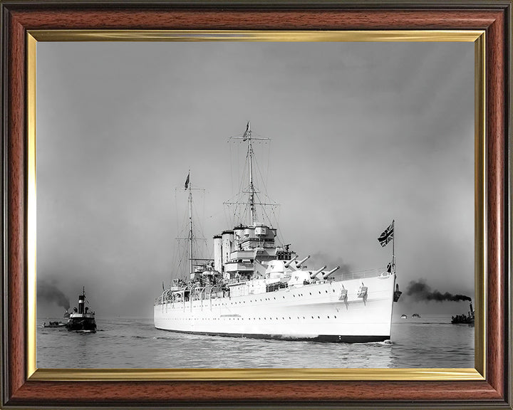 HMS Sussex (96) Royal Navy County class heavy cruiser Photo Print or Framed Print - Hampshire Prints