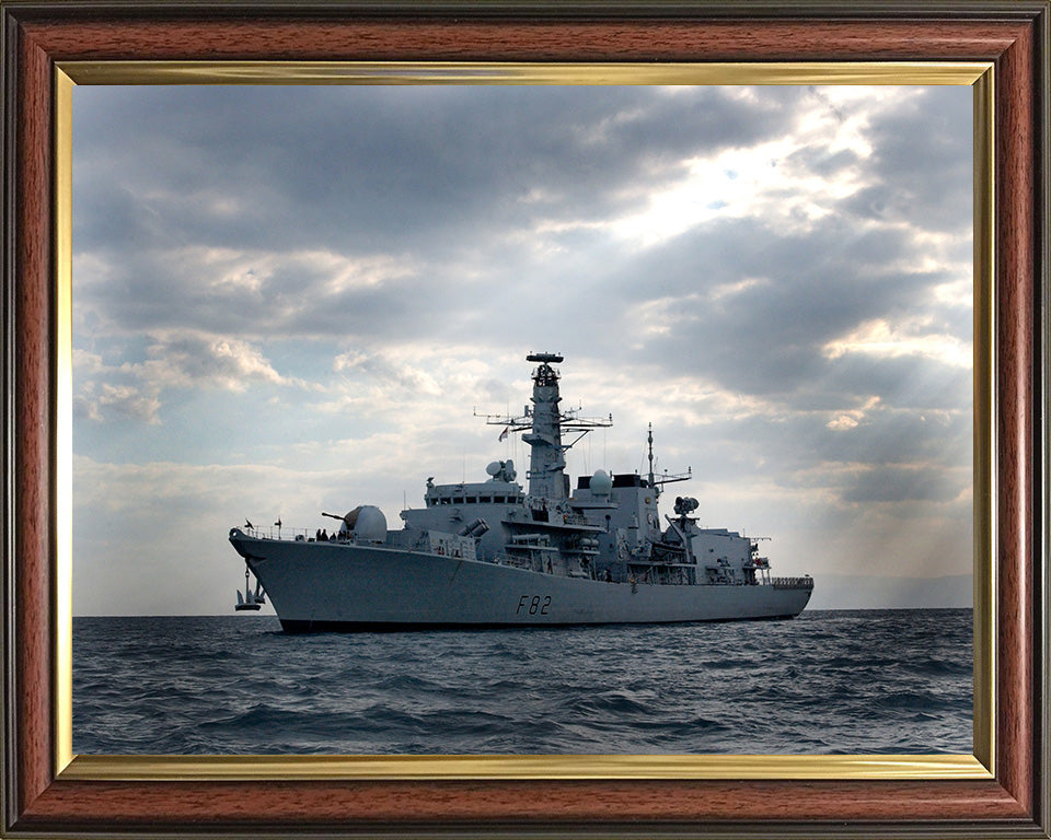 HMS Somerset F82 Royal Navy type 23 Frigate Photo Print or Framed Print - Hampshire Prints